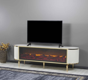 Unidad de TV de madera de estilo europeo de lujo, muebles convertibles, sala de estar, dormitorio, almacén, apartamento, taller, Hospital, uso doméstico - Product Image 5