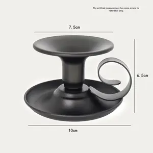 Candelabros Clásicos de Hierro Negro para Decoración Elegante del Hogar en Interiores, para Cenas Navideñas y Vigilias a la Luz de las Velas, al por Mayor - Product Image 5