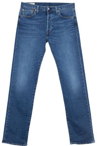 กางเกงยีนส์เดนิมผ้าฝ้าย 100% สำหรับผู้ชาย ทรงลำลอง ใส่สบาย ยืดได้ แห้งเร็ว ระบายอากาศดี สีน้ำเงิน สีดำ ขายส่ง - Product Image 3