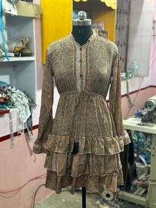 Venta caliente nuevo designado nuevo vestido de seda Sari vestido de verano para mujer vestido de mujer Dori precio al por mayor salida de fábrica - Product Image 2