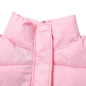 เสื้อแจ็คเก็ตพัฟเฟอร์แบบครอปท็อป คอตั้ง ติดกระดุมเม็ดเดียว ดีไซน์ใหม่ล่าสุด ตกแต่งแบบควิลท์ หนังแกะบุฟองน้ำ สำหรับผู้หญิง สามารถปรับแต่งได้ - Product Image 3