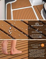 Tapis de pont en mousse EVA pour bateaux, imitation teck, pour yachts, ponts de baignade et revêtements de ponts marins