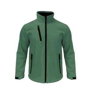 Chaqueta Softshell con Cuello Alto, 100% Algodón, Impermeable, para Entrenamiento Deportivo al Aire Libre, Precio de Oferta - Product Image 1