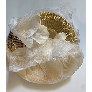 Elégante assiette de chargement en bronze fini idéale pour les banquets et les célébrations de l'Inde. - Product Image 3