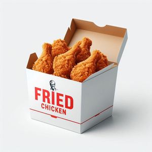 Customizable Food Grade Ivory Board Foldable Fried Chicken French Fries Container Custom Logo Matt Lamination Sushi Chewing Gum - Product Image 4