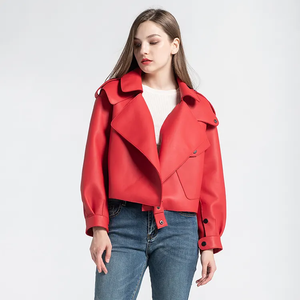 Veste d'hiver pour femmes en cuir souple de haute qualité fabriquée au Pakistan Conception personnalisée Bouton de fourrure imperméable respirant Construction solide - Product Image 2