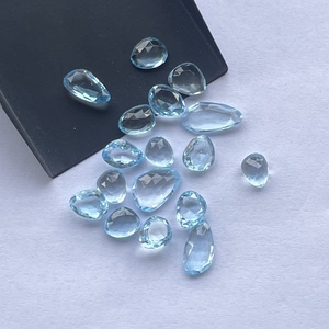 10mm 12mm 16mm naturel bleu ciel topaze taille libre facettes Rose coupe Polki tranches pierres précieuses en vrac en vrac nouveau Stock AAA haut - Product Image 3