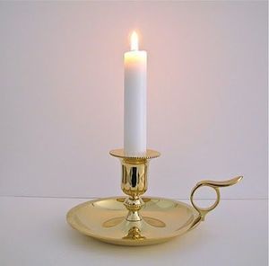 เชิงเทียนเหล็กเคลือบนิกเกิลหรูหราเป็นมิตรกับสิ่งแวดล้อม ดีไซน์เฉพาะ พร้อมโลโก้สั่งทำ ทันสมัย ขายดีช่วงคริสต์มาสและวันวาเลนไทน์ - Product Image 1