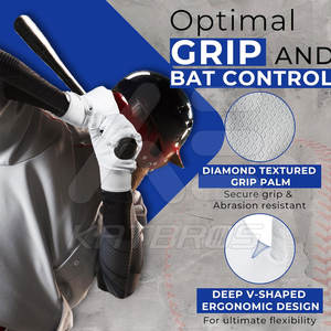 Material duradero Guantes de bateo de béisbol de alta resistencia Protección Guantes de bateo de béisbol de seguridad - Product Image 4