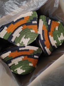 Sombrero de Pescador con Rayas Irregulares para Mujer, Venta al por Mayor, Sombrero de Color Contrastante para Otoño e Invierno, Viajes y Uso Diario - Product Image 6