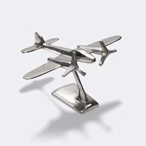 Vintage Lockheed modelo plata avión aluminio escritorio decoración Metal artesanía para decoración del hogar - Product Image 1
