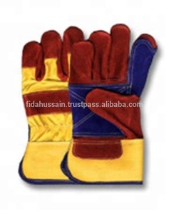 Gants de travail en cuir de grain de meilleure qualité 707 Gants de travail en cuir de gréeur canadiens du Pakistan Gants de gréement à usage quotidien - Product Image 2