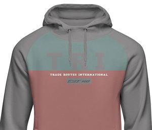 Pull à capuche personnalisé direct d'usine polaire de coton de haute qualité avec logo brodé à motif 3D teint uni pour vêtements d'hiver - Product Image 3