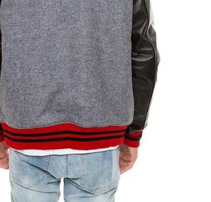 Veste de baseball de haute qualité sur mesure en cuir/laine 100% de haute qualité pour homme - Product Image 6