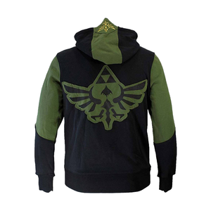 Vente chaude hommes pull décontracté sweat à capuche avec fermeture à glissière avant Streetwear mode pour un usage quotidien printemps teint en plaine - Product Image 4