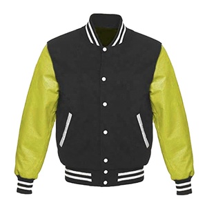 Chaqueta de bombardero larga personalizada para hombre, ropa de calle, estilo de diseñador de moda, transpirable, soporte de invierno, Hip Hop, béisbol, Letterman fino - Product Image 2