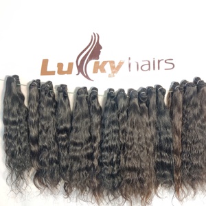 Cheveux humains vierges indiens non traités, cuticules alignées, styles de boucles ondulées douces, extensions de cheveux naturels vierges HD en lots - Product Image 1