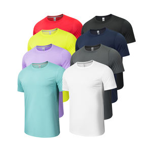 T-shirts en polyester léger multicolores d'été, logo personnalisé, vente en gros de chemises pour hommes - Product Image 5