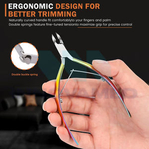 Pince à cuticules incurvée professionnelle en acier inoxydable, manucure, pédicure, ultra-affûtée, précision, haute qualité, nouvelle arrivée, confortable - Product Image 6