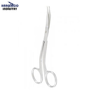 Marca personalizada de acero inoxidable TC La Grange Manual hueso curetas tijeras 14cm curvado Micro dentado instrumentos quirúrgicos CE ISO - Product Image 1
