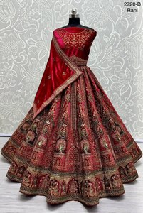 Paon brodé avec patch designer Lehenga Choli - Product Image 5