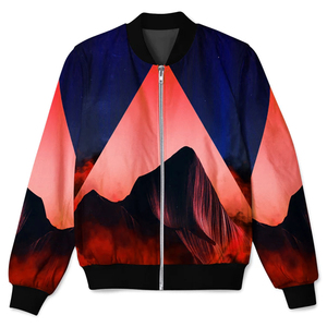 Chaqueta Bomber de nailon y poliéster para hombre y mujer, cazadora de buena calidad, hecha en paquistaní, sublimación, 100% - Product Image 1