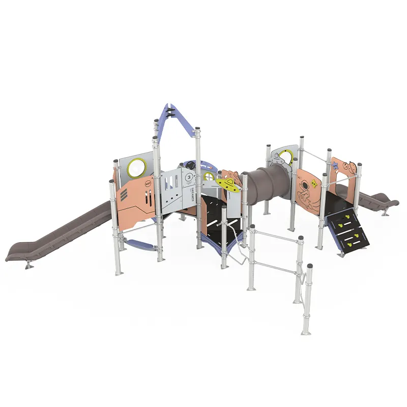 Çocuklar açık oyun alanı ekipmanları ticari okul açık çocuk eğlence ekipmanları slaytlar çocuklar için açık Playsets