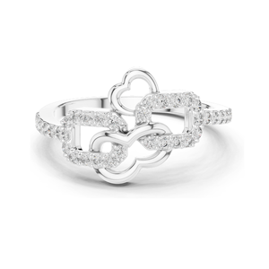 Anillo de Diamante de Laboratorio para Mujer, 0.3 CT, Claridad VVS-VS, Oro de 18K, 14K, 10K y Plata 925, Oro Rosa, Amarillo, Blanco, Moissanita - Product Image 2