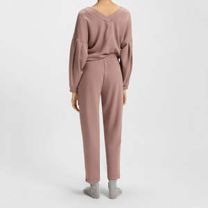 Nouveau coton Polyester Jogging costume et taille élastique femmes survêtements 2 pièces ensembles pour les femmes - Product Image 2