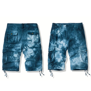 Tie Dye Shorts pour hommes à séchage rapide respirant Tie Dye Shorts exercice de course Sexy Yoga Tummy Control Tie Dye Shorts OEM - Product Image 3