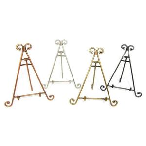 Ensemble de 3 porte-bijoux en métal finition or ou argent minimaliste support poudre noire enduit fini forme et taille personnalisées - Product Image 3