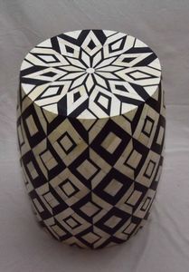 Custom Resin Inlay LAMETIERARTZ LMA0005 American Style Luxurious Modern Coffee Table Bone MDF Durable Eco-Friendly Wholesale - Product Image 5