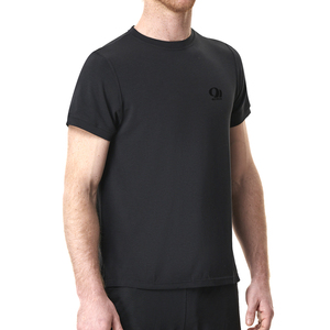 T-shirt de sport pour homme OEM, manches courtes, vêtements de sport, vêtements de gym pour homme, t-shirt uni, séchage rapide, respirant - Product Image 1