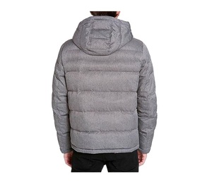 Chaqueta acolchada de invierno informal para hombre de alta calidad, prendas de vestir gruesas y cálidas con capucha y logotipo personalizado con estilo acolchado de tela de ajuste largo - Product Image 3