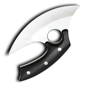 2025 coupe-pizza en acier à haute teneur en carbone fait à la main en bois Pakka tranche de hache Viking avec gaine en cuir pour une utilisation en extérieur de qualité industrielle - Product Image 6