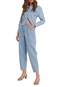 เสื้อโค้ทและแจ็คเก็ตแฟชั่นผู้หญิงล่าสุด ฤดูใบไม้ร่วงและฤดูใบไม้ผลิ แฟชั่นลำลอง แขนยาว แจ็คเก็ตยีนส์ผู้หญิง 2026 - Product Image 6