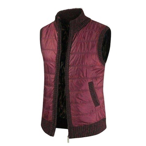 Chaqueta acolchada de lona sin mangas personalizada de alta calidad para hombre Chaqueta al por mayor de invierno de alta calidad - Product Image 1