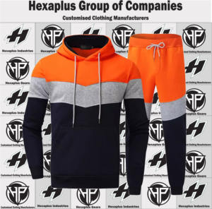 Survêtements en molleton de coton unisexe de haute qualité, faible MOQ, survêtement de jogging à capuche personnalisé pour l'hiver, ensemble de sport pour homme - Product Image 5