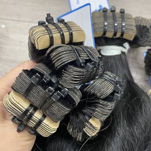 Extensiones de cabello de cinta de calidad superior superventas de fábrica 100% cabello humano extensiones de cabello vietnamita crudo dibujado Doble - Product Image 4