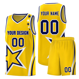 Uniformes Deportivos Personalizados por Sublimación, Conjuntos de Camisetas de Baloncesto de Manga Corta, Tallas Grandes, Números y Nombres, 100% Poliéster - Product Image 5