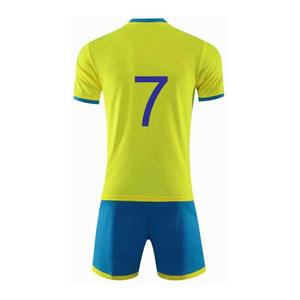 เสื้อฟุตบอลแขนสั้นใส่ได้ทั้งชายและหญิงผ้าโพลีเอสเตอร์สีพื้น - Product Image 4