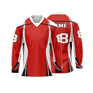 Vente chaude prix d'usine 100% Polyester Hockey sur glace uniforme chemises motif couleur personnalisation Sublimation Hockey sur glace maillot - Product Image 4
