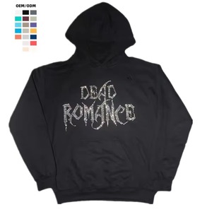 Sweat à capuche zippé pour homme, coupe ample, effet délavé à l'acide vintage, poids lourd 400 g/m², avec strass, qualité supérieure, fabrication sur mesure - Product Image 4