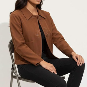 เสื้อแจ็คเก็ตหนังกลับถักนิตติ้งสำหรับฤดูหนาวสุดหรู ดีไซน์ระบายอากาศ ตกแต่งอย่างมีระดับ พร้อมคุณสมบัติเป็นมิตรต่อสิ่งแวดล้อม - Product Image 3