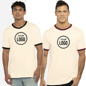 Next Level Apparel 3604 Ringer Tee Algodón suave Unisex Anti-Shrink Performance Camiseta de manga corta con opción de impresión de logotipo personalizado - Product Image 5