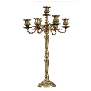 Candelabros de Metal Vintage, candelabro decorativo festivo para Navidad, precio de fábrica, vajilla de boda, portavelas - Product Image 5