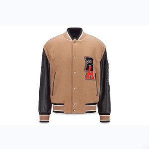 Blouson d'université de Baseball personnalisé avec manches en cuir - Product Image 1