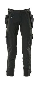 Suprex Enterprises Men's <b>Black</b> Red Workwear <b>Pants</b> Multiple Pockets Quick Dry Breathable Corduroy Lightweight Winter Style - Product Image 4
