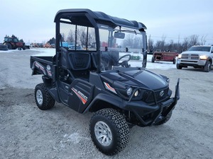 Véhicule utilitaire agricole 4x4 à essence automatique noir certifié CEE avec EPS EFI et cabine ouverte - Product Image 1