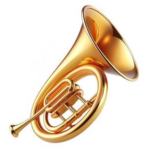 Cor de clairon traditionnel en laiton avec style classique parfait pour les défilés de musique cérémonielle et les événements en plein air - Product Image 1